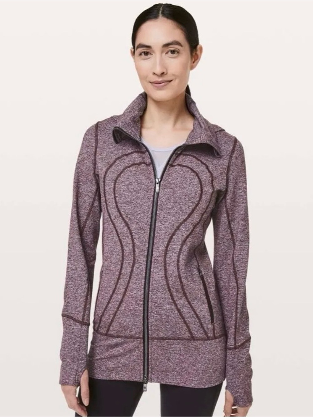 Lululemon Stride Jacket II Heathered Black Cherry